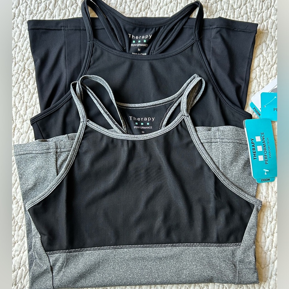 Therapy (2) Women’s Athletic Tank Tops NWT Size M